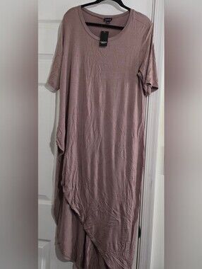 Torrid Taupe Tye Front Tunic
